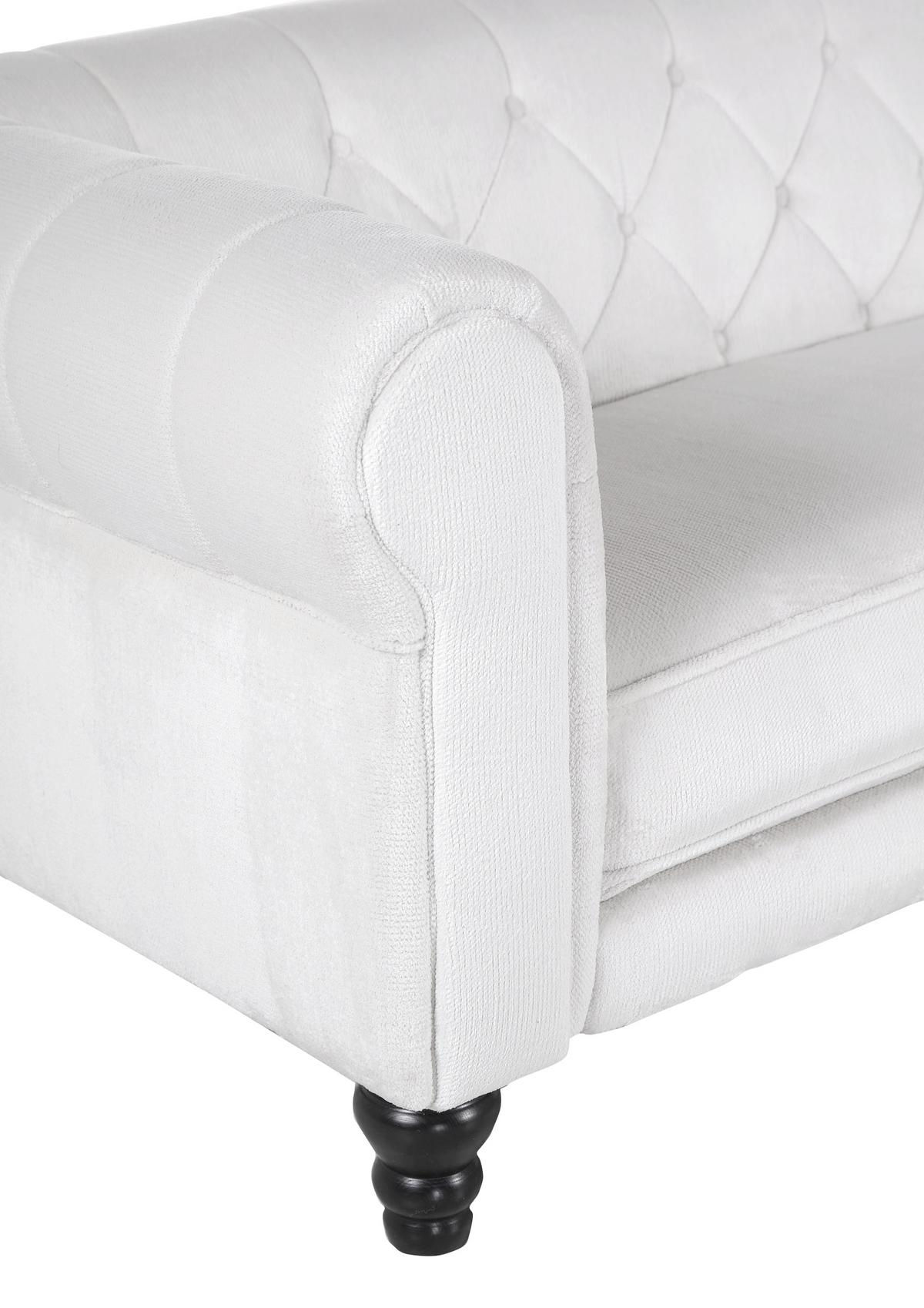Ecksofa Jonte Weiß S: 260x160 cm - Dunkelbraun/Weiß, Design, Textil (260/160cm) - MID.YOU