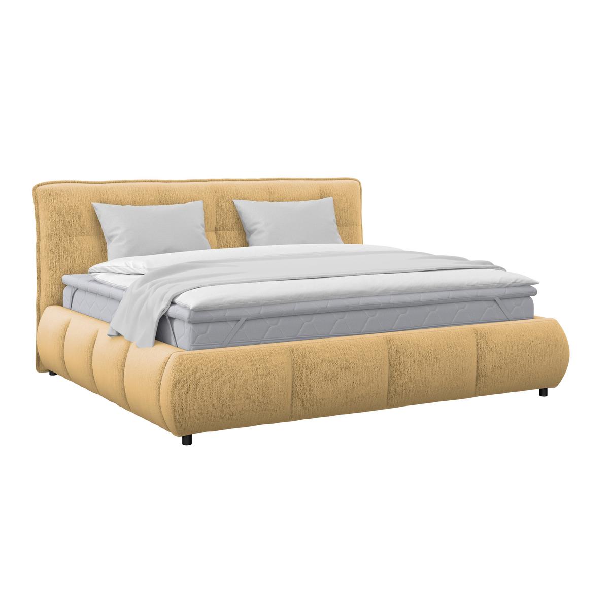 Polsterbett Limo Goldfarben 160x200 cm - Goldfarben/Schwarz, KONVENTIONELL, Holz/Holzwerkstoff (160/200cm) - James Wood