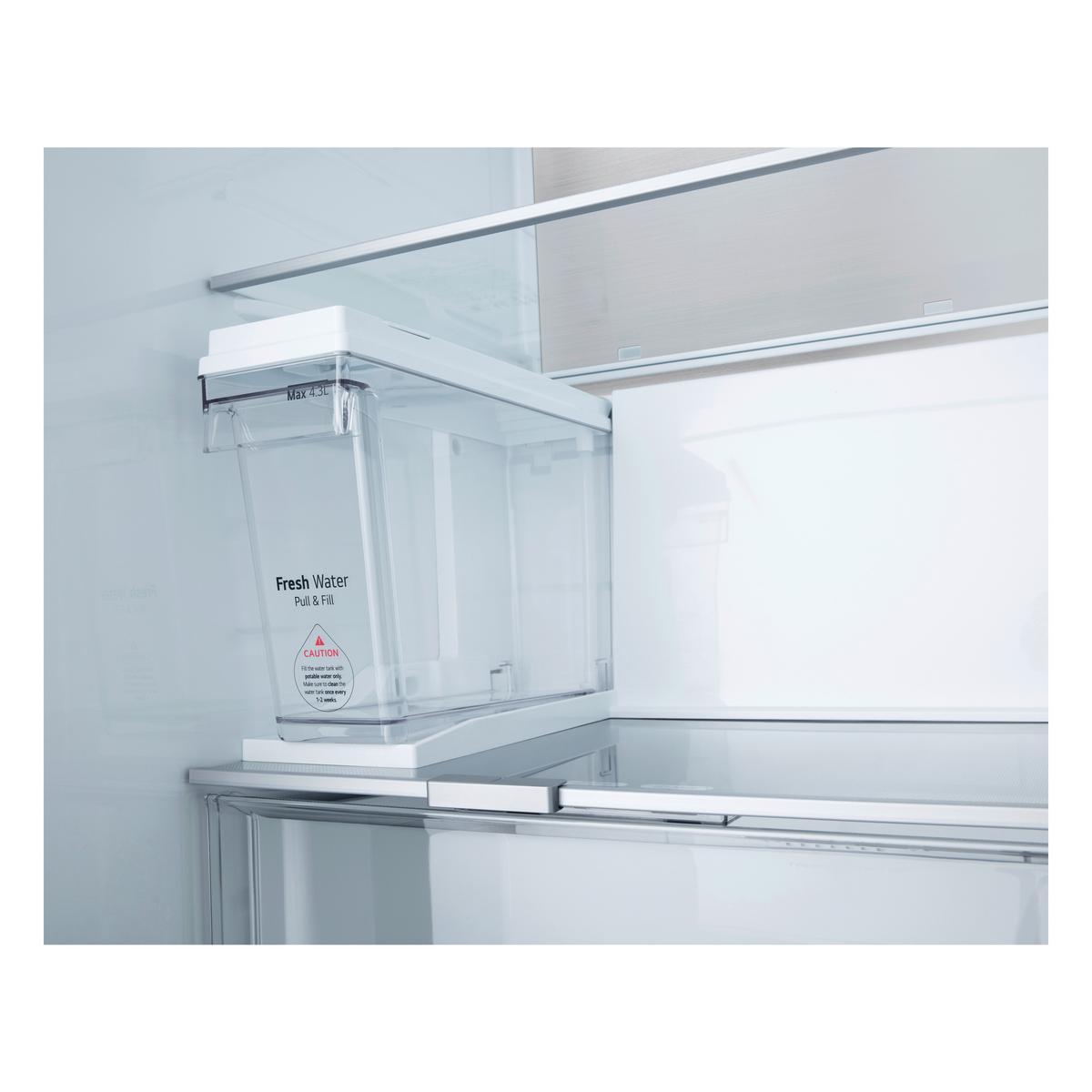 Kühl-gefrier-kombination Lg Gsle91evab - Schwarz, Basics, Metall (92,5/179/73,1cm) - LG