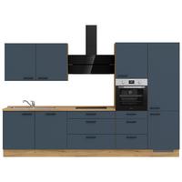 Küchenleerblock Easytouch High-Line, H8 Rechts - Blau/Eichefarben, MODERN, Holzwerkstoff (330cm) - Nobilia