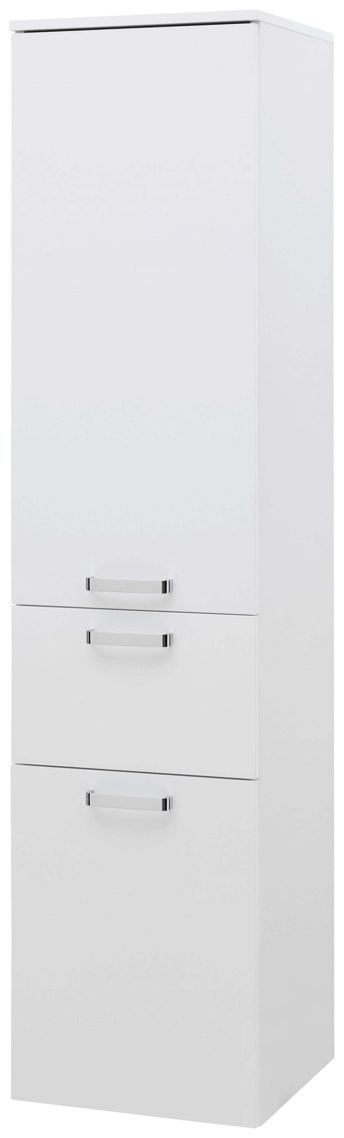 Badezimmer Hochschrank Bxh 40x168,5 Cm Weiß - Weiß, KONVENTIONELL, Holzwerkstoff (40/168,5/38,5cm) - Ondega