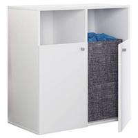 Wäscheschrank Klidas L B: 70,2cm - Weiß, MODERN, Holzwerkstoff (80/74/39cm) - MID.YOU
