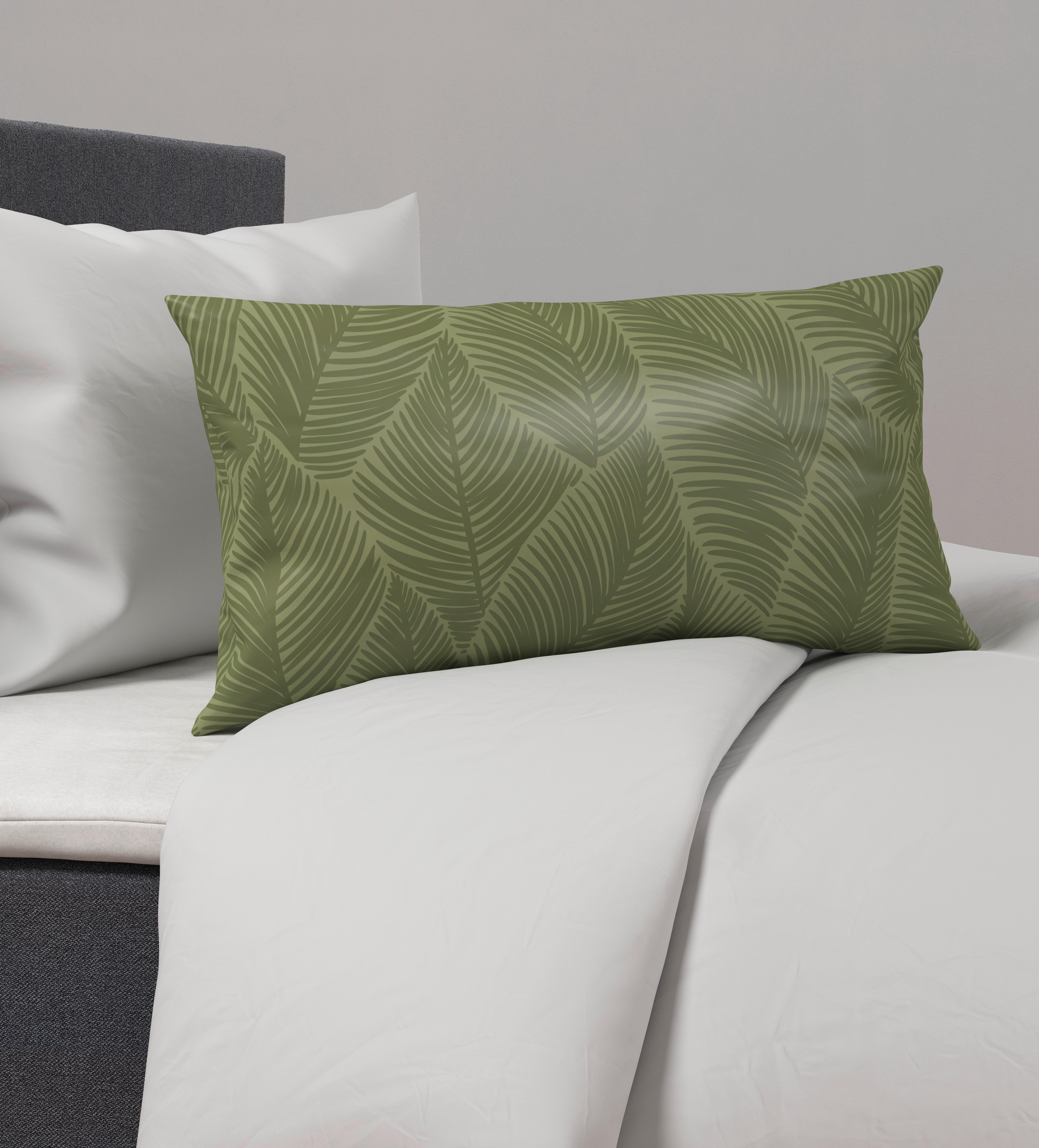 POŤAH NA VANKÚŠ Alex Design, 40/80cm - olivovozelená, Modern, textil (40/80cm) - Premium Living