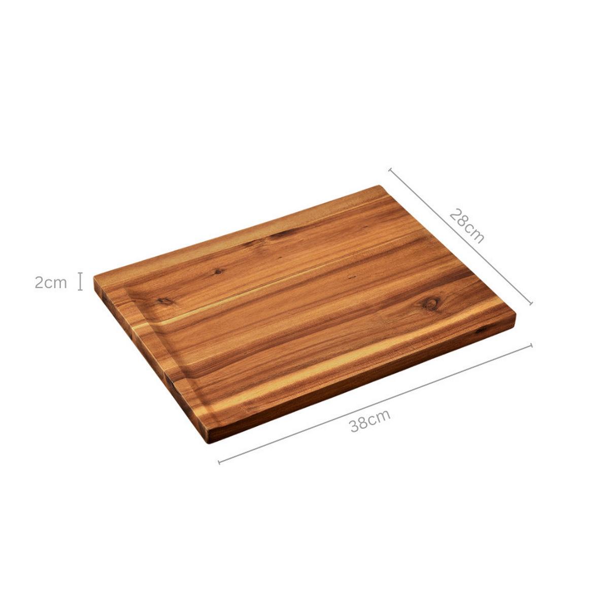 Schneidebrett Akaziefarben B: 38 cm - Akaziefarben, Basics, Holz (38/2.8/28cm) - Kesper
