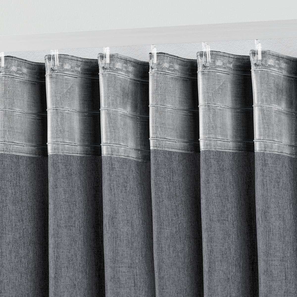 HOTOVÝ ZÁVES ULRICH 145CM - antracitová, Modern, textil (135/145cm) - Modern Living