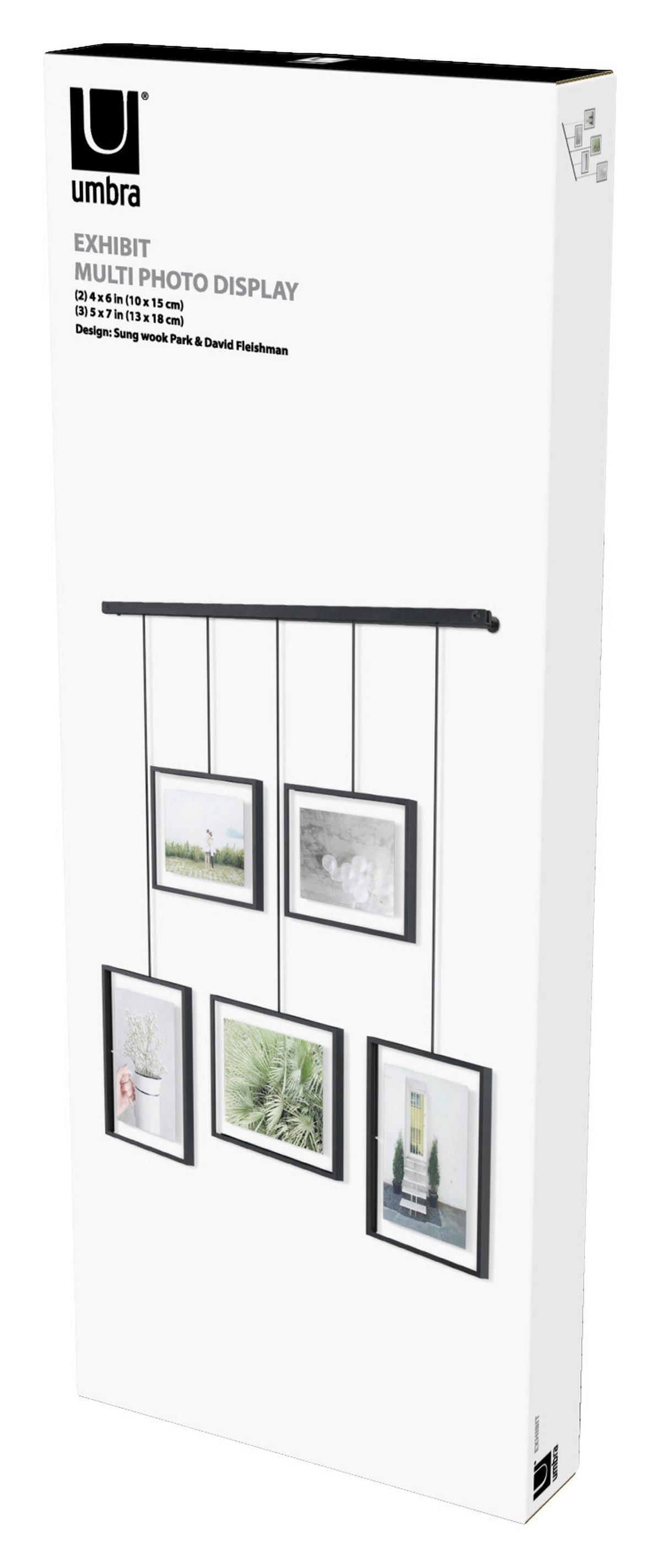 Collagen-Bilderrahmen Schwarz B: 79,4 cm - Schwarz, Design, Glas/Metall (79,4/3,18/69,5cm) - Umbra