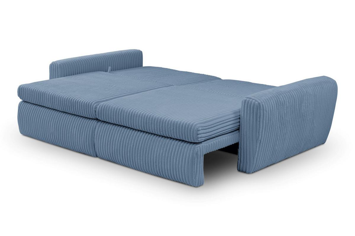 Schlafsofa Mevi Blau B: 240 Cm - Blau, MODERN (240/72-90/120cm) - Premium Living