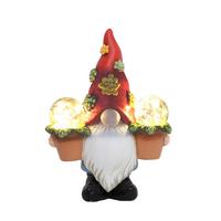 Solarleuchte Dani - Rot, Basics, Glas/Kunststoff (28/15/38,5cm) - Ondega