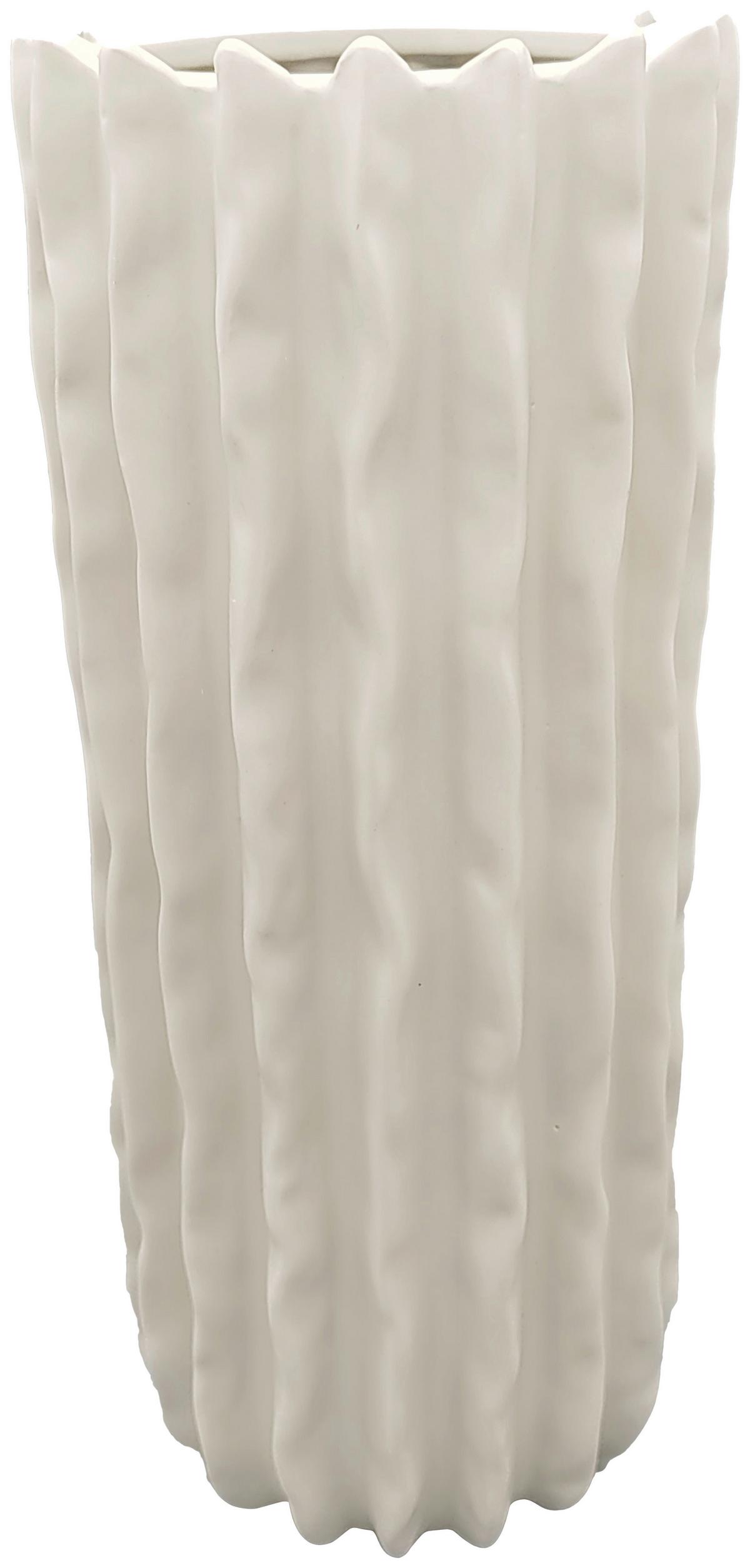 Váza FELINE - biela, Konventionell, keramika (13/30,5cm) - Mömax