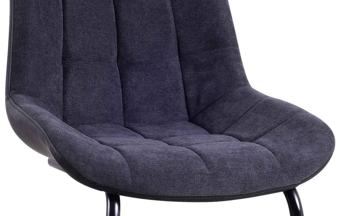 Židle MARILEA 1 +1 zdarma (1*kus=2 Produkty) - černá/tmavě šedá, Moderní, kov/textil (53/86/61cm) - Based