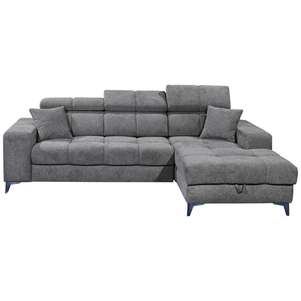 Ecksofa mit Schlaffunktion & Bettkasten Sydney Anthrazit