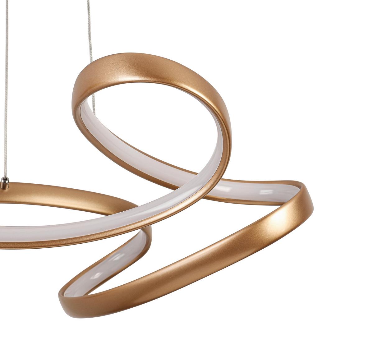 ZÁVESNÉ LED SVIETIDLO JOSEM2 - cappuccino, Modern, kov/plast (60/120cm) - Premium Living