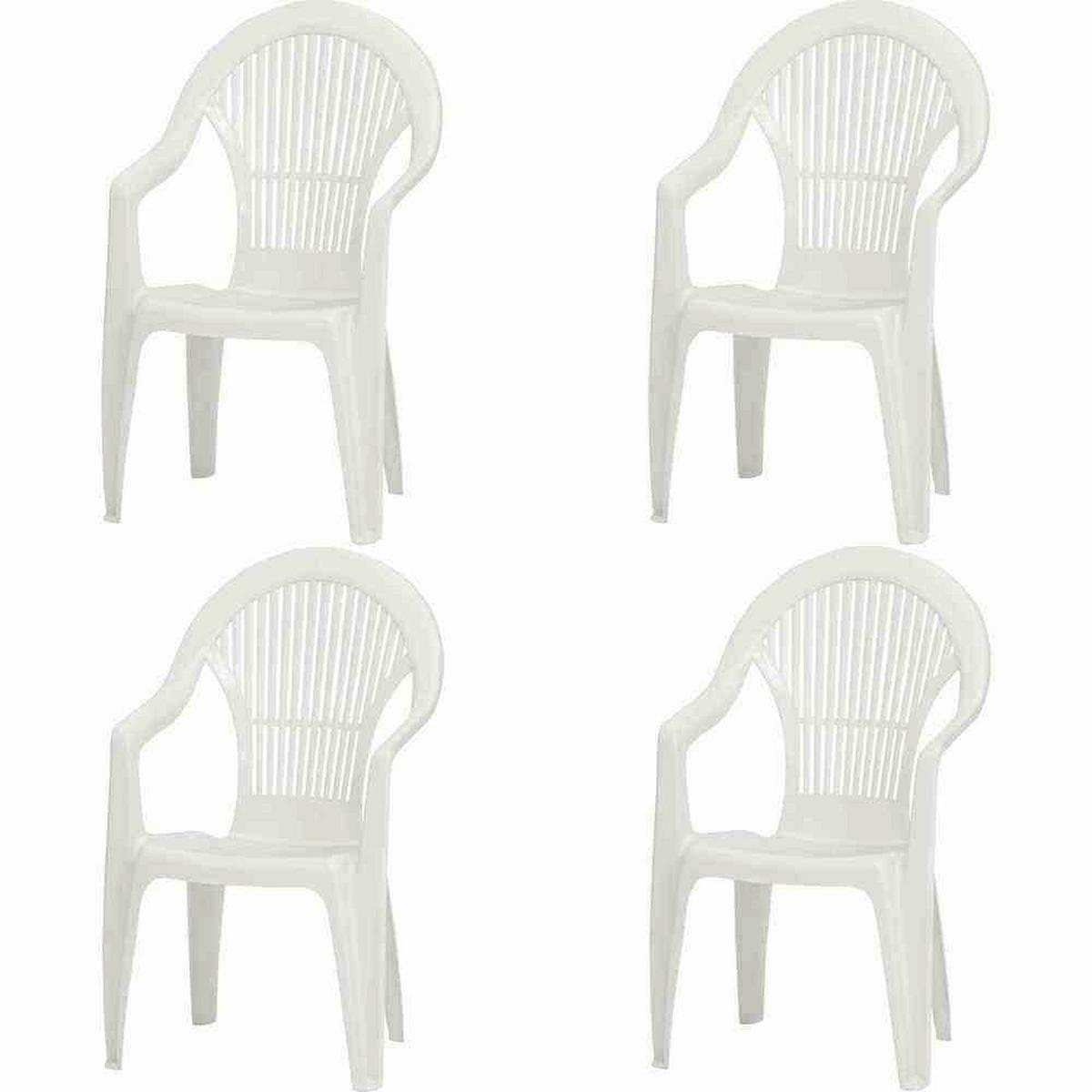 Stapelsessel M73540 - Weiß, KONVENTIONELL, Kunststoff (55/93/49cm) - Siena Garden