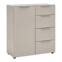 KOMODA SIENA -EXKLUSIV- - černá/kašmírová, Moderní, kov/kompozitní dřevo (90/99/40cm) - Mömax
