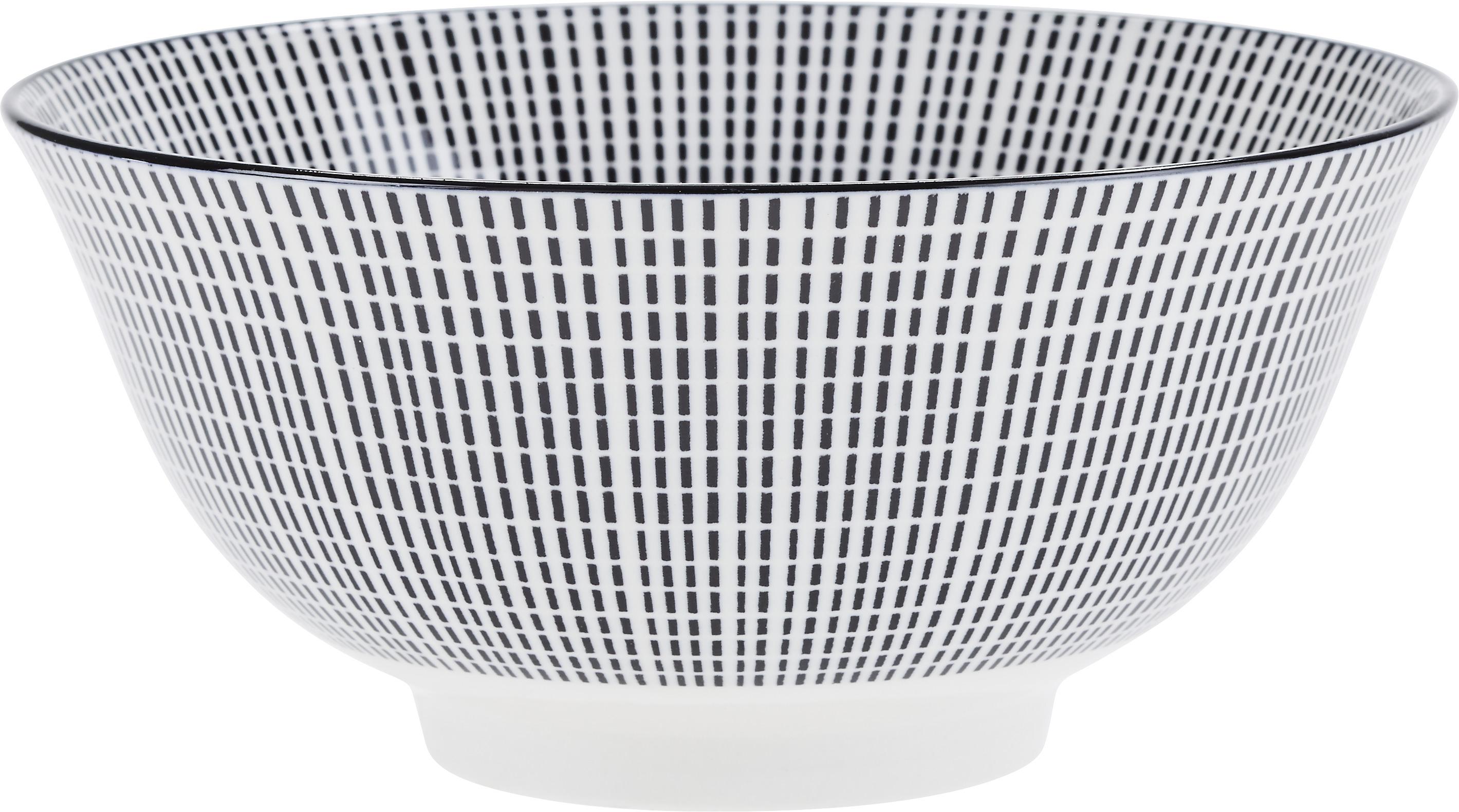 MISKA NA MÜSLI Shiva - bílá/černá, Lifestyle, keramika (15,5/7,5cm) - Modern Living