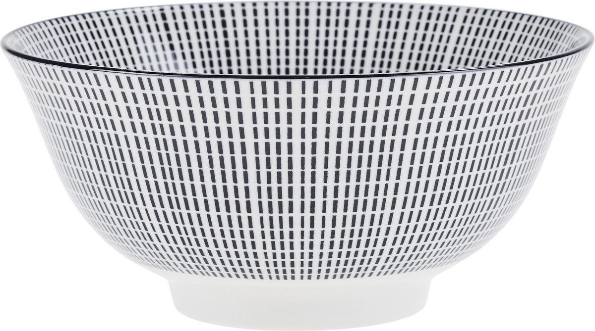 MISKA NA MÜSLI Shiva - bílá/černá, Lifestyle, keramika (15,5/7,5cm) - Modern Living