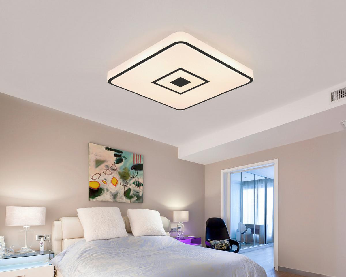 Moderne LED-Deckenleuchte mit Farbtemperaturwechsler