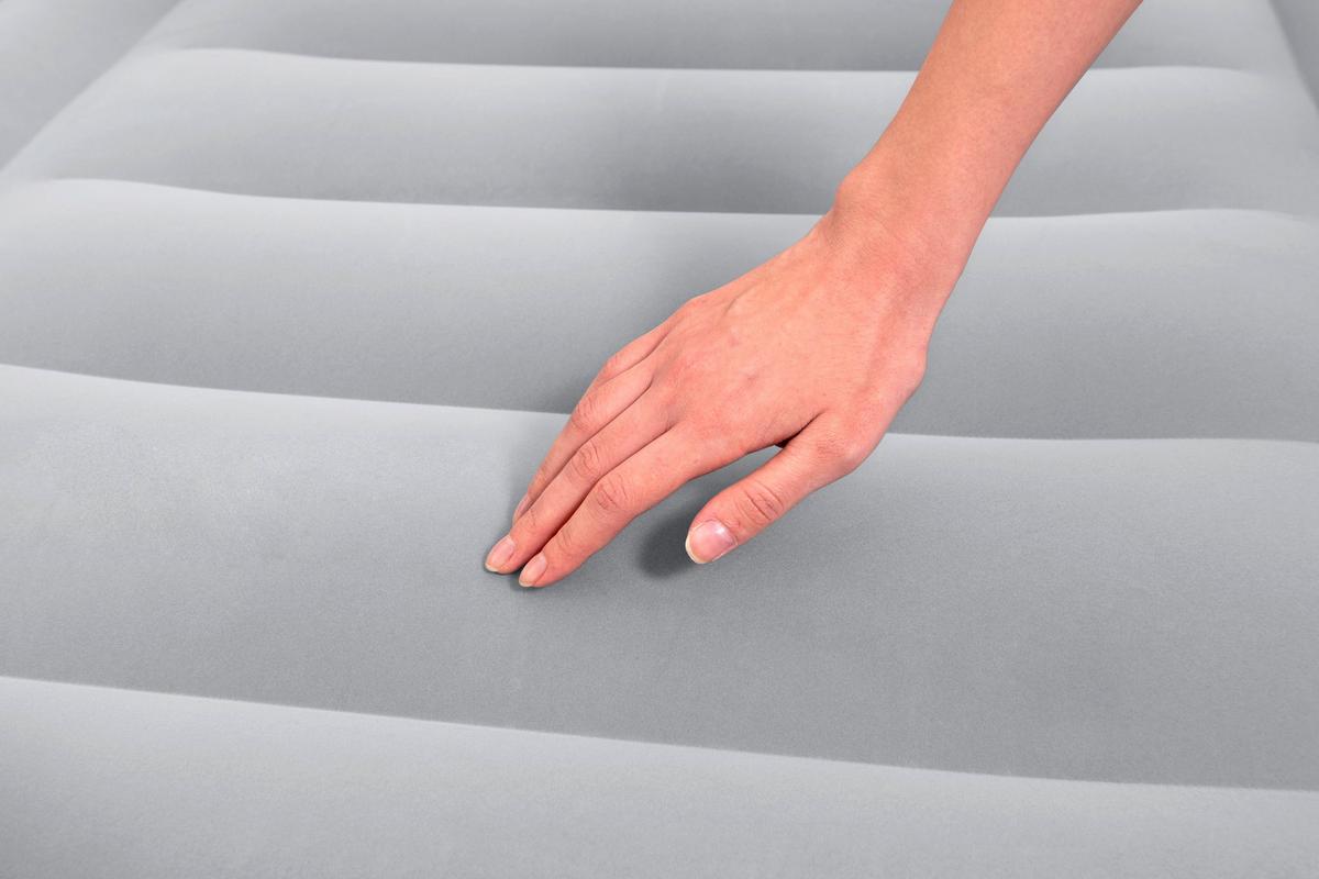 Luftbett Günther 191x97x51 cm Bis 150kg, inkl. Pumpe - Dunkelblau/Grau, KONVENTIONELL, Kunststoff/Metall (191/97/51cm) - Bestway