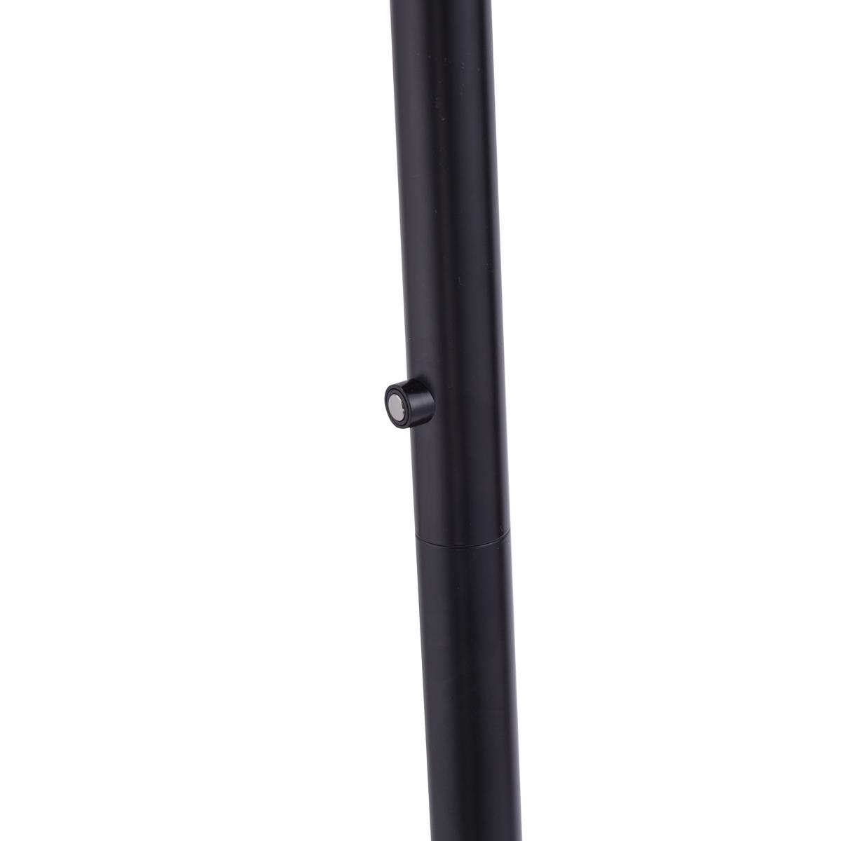 Led-stehlampe Dimmbar Schwarz Mit Touch - Schwarz, Design, Metall (30/30/181cm)