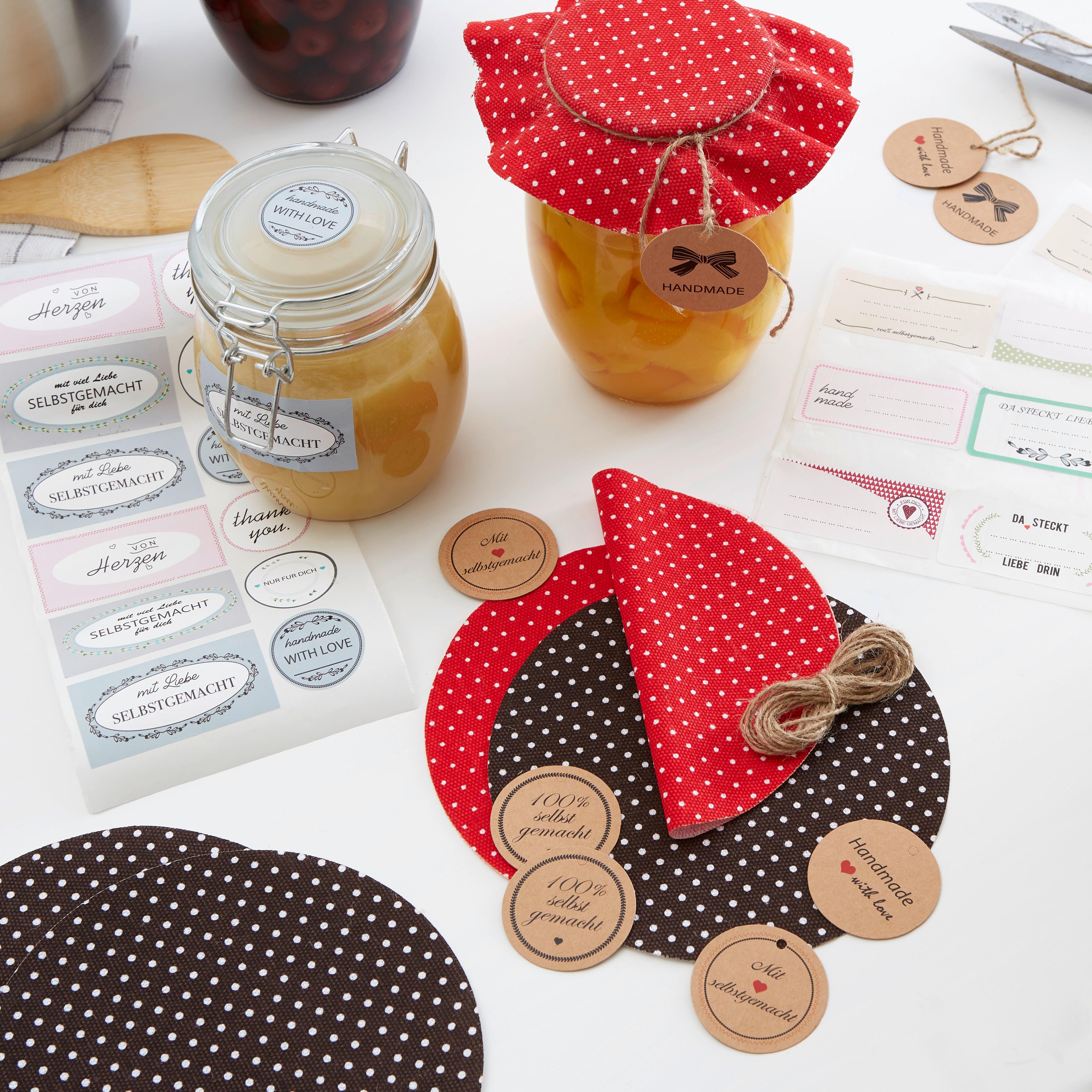 Geschenkanhängerset Aus Papier Niara 9tlg. mit Schnur - Rot/Schwarz, ROMANTIK / LANDHAUS, Papier - James Wood
