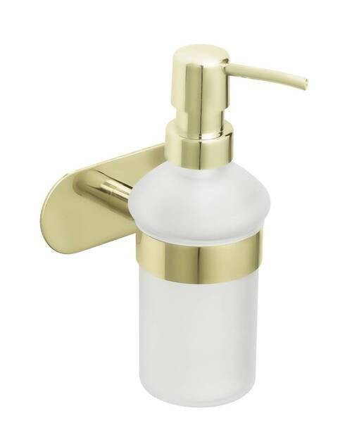 Dávkovač mydla TURBO-LOC -SB- - zlatá, Lifestyle, kov (10/16,5/10,5cm) - Mömax
