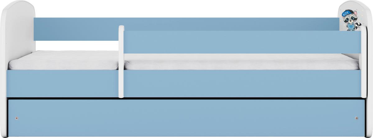 Kinder-/Juniorbett Babydreams inkl. Matratze 80x160 - Blau/Birkefarben, MODERN, Holz/Holzwerkstoff (80/160cm) - MID.YOU
