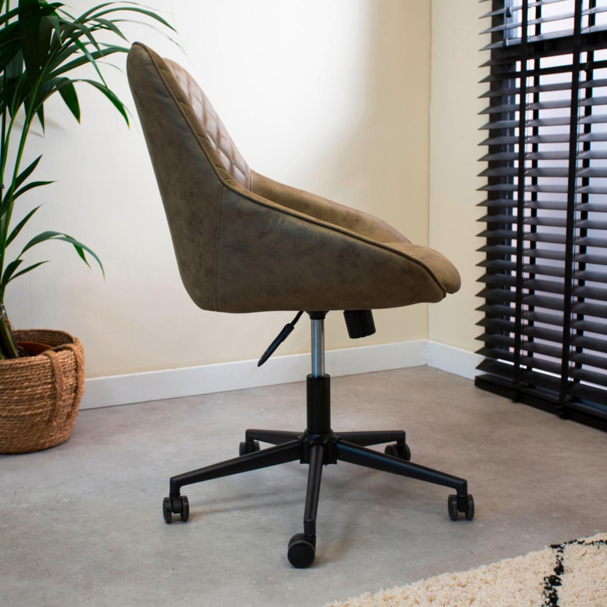 Drehstuhl Kayne Grün B: 60cm - Grün, MODERN, Kunststoff/Textil (60/84/64,5cm) - MID.YOU