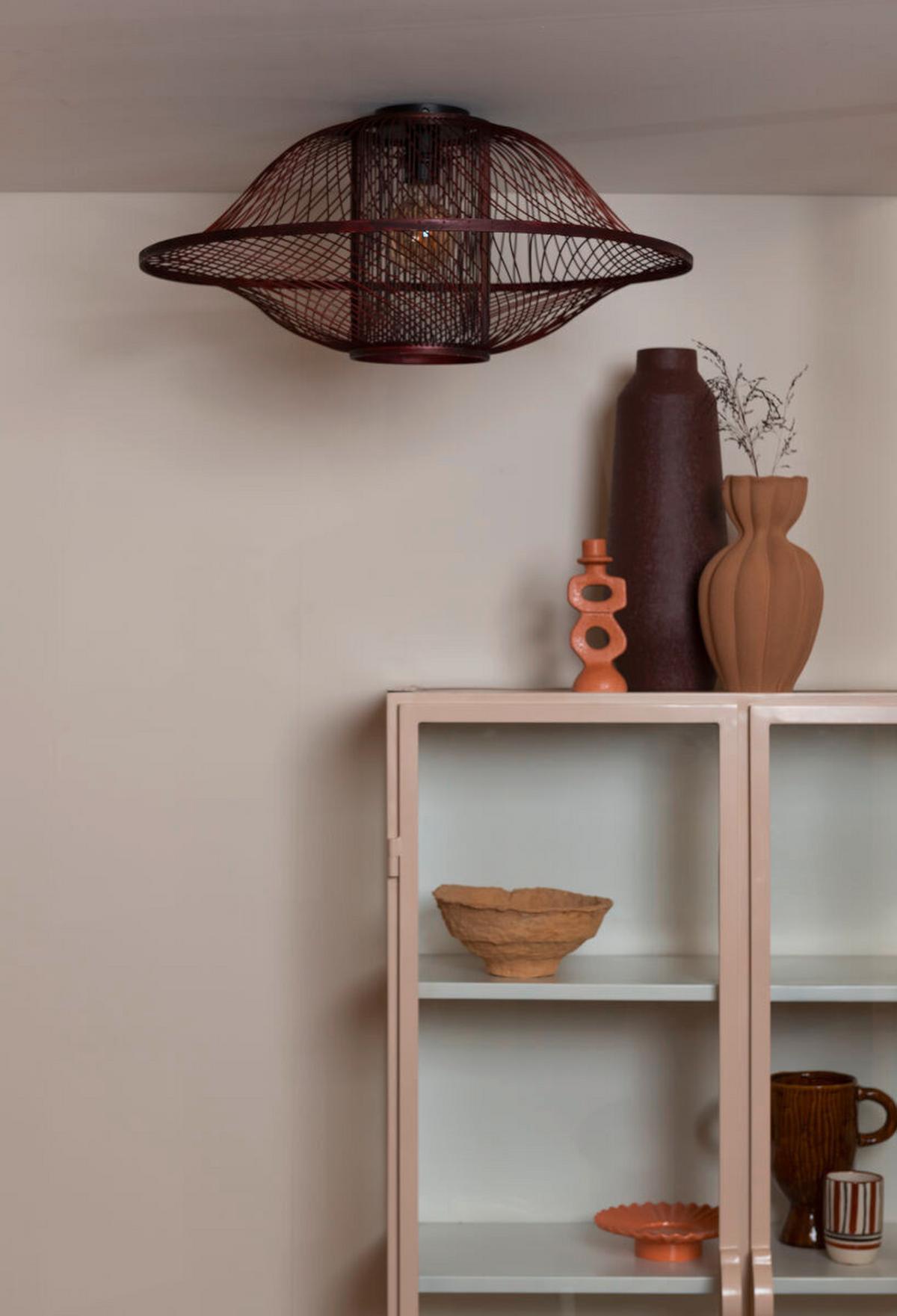 Deckenleuchte Maui - Rotbraun, Basics, Holz (70/30cm) - Good & Mojo