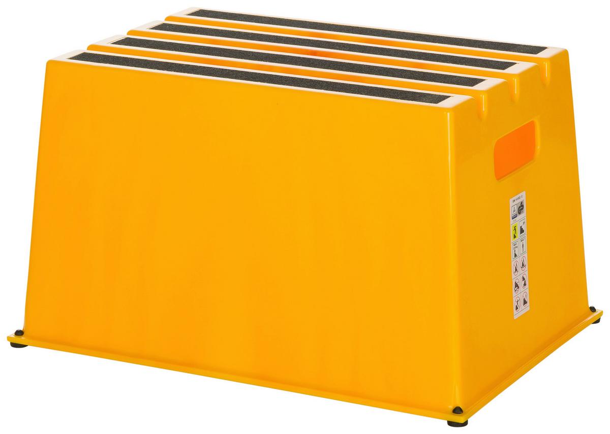 Tritthocker Tio-E1 - Gelb, Basics, Kunststoff (52,5/31/37,5cm) - MID.YOU
