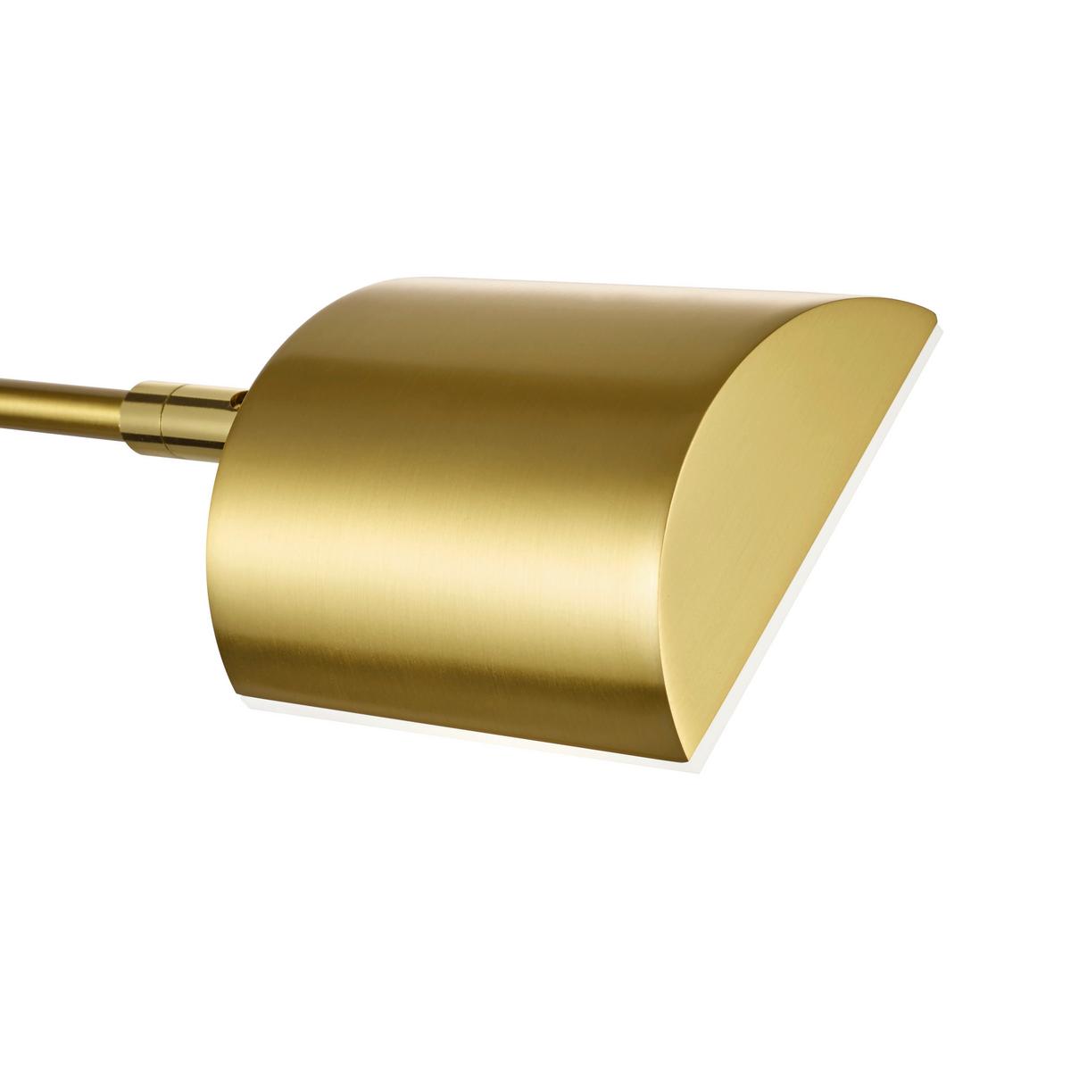 LED-Tischleuchte 50290/1-01 - Messingfarben, Design, Kunststoff/Metall (20/40-60cm) - Hell