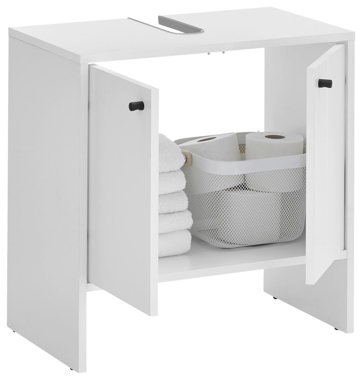 Waschbeckenunterschrank Kairo B: 60 cm Weiß - Weiß, MODERN, Holzwerkstoff (60/60/35cm) - MID.YOU