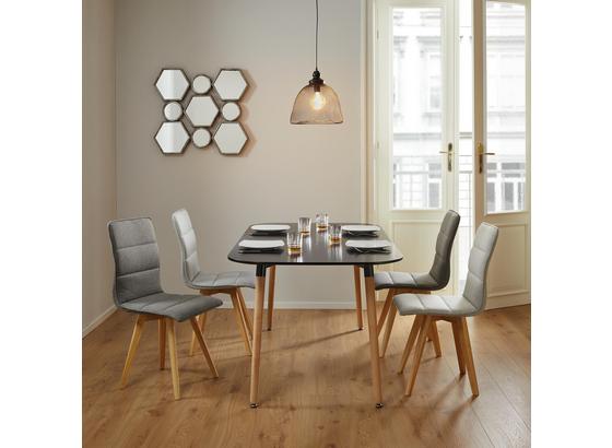 Jedálenská Stolička Tim - svetlosivá/farby buku, Moderný, drevo/textil (43/88/53,5cm) - Modern Living Jedálenská Stolička Tim - svetlosivá/farby buku, Moderný, drevo/textil (43/88/53,5cm) - Modern Living