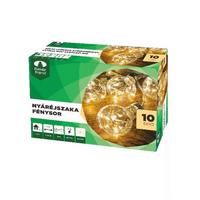 Fényfüzér Tündérfény - lime/borostyánszínű, Basics, műanyag