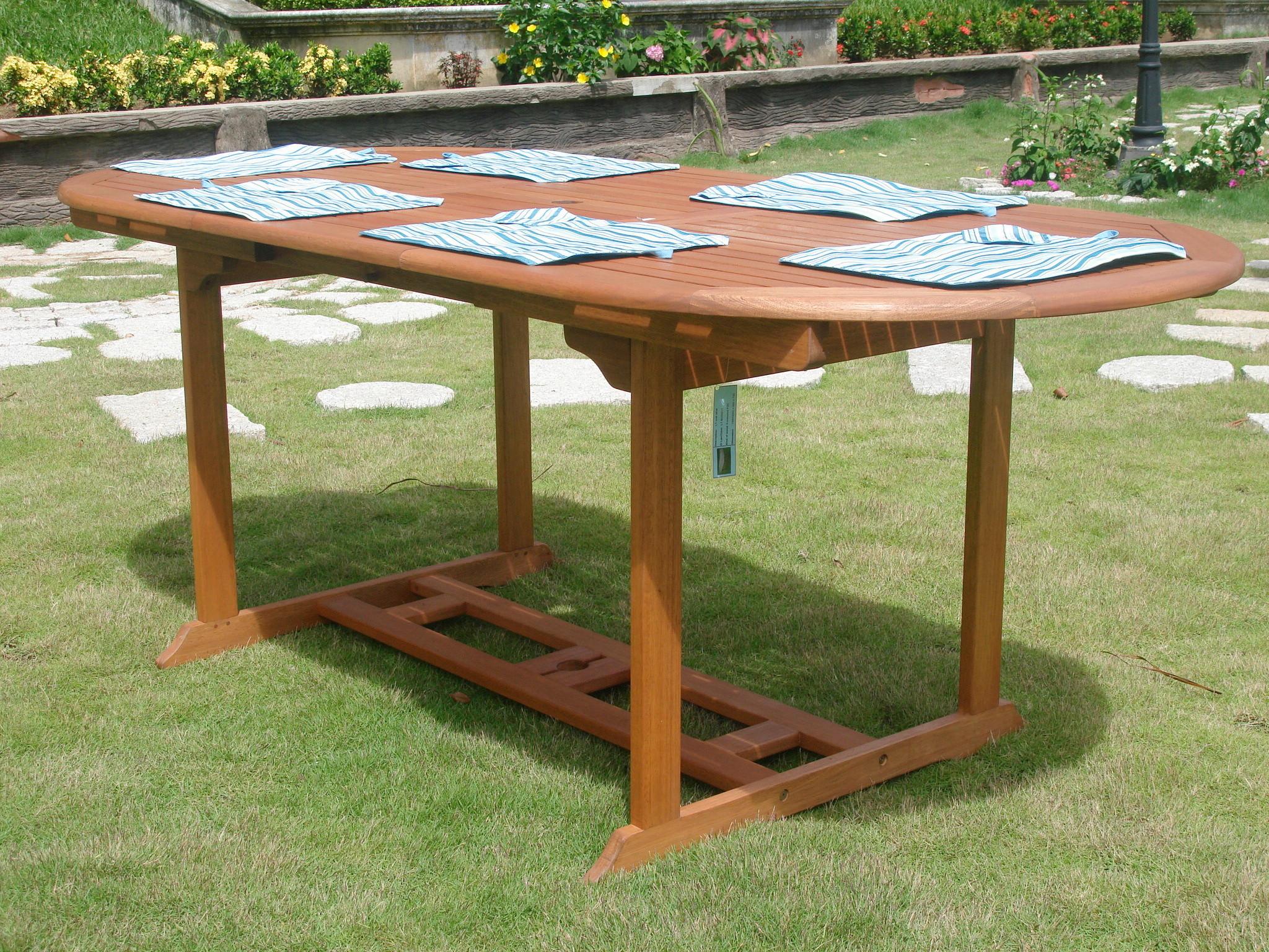 Gartentisch ausziehbar Stockholm Holz L 150-200 cm - Braun, Basics, Holz (150-200/90/74cm) - Gardenson