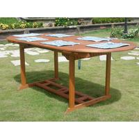 Gartentisch ausziehbar Stockholm Holz L 150-200 cm - Braun, Basics, Holz (150-200/90/74cm) - Gardenson