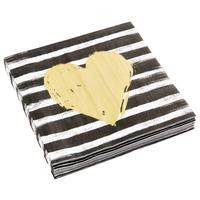 UBROUSEK KAI - bílá/černá, papír (33cm)