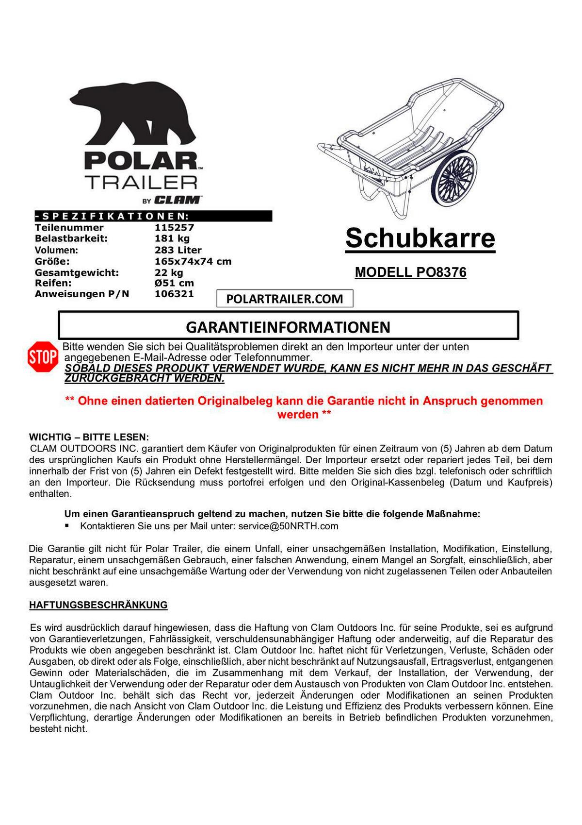 Gartenkarre Premium Schubkarre - Schwarz, Basics, Kunststoff (74/74/165cm)