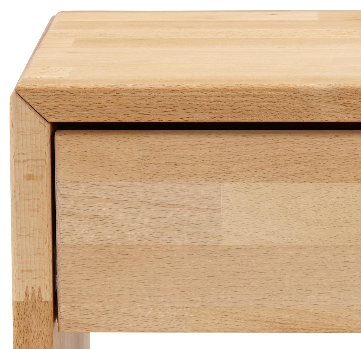 NOČNÍ STOLEK ELISABETH - jádrový buk, Konvenční, dřevo (40/40/33cm)