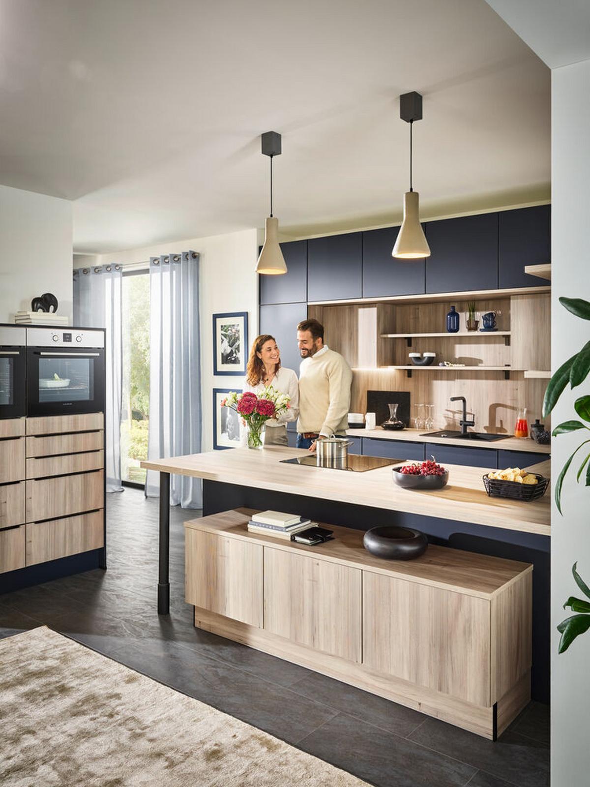 Einbauküchen Pn 210 Frei Planbar Modernes Design - Holzwerkstoff - Pino