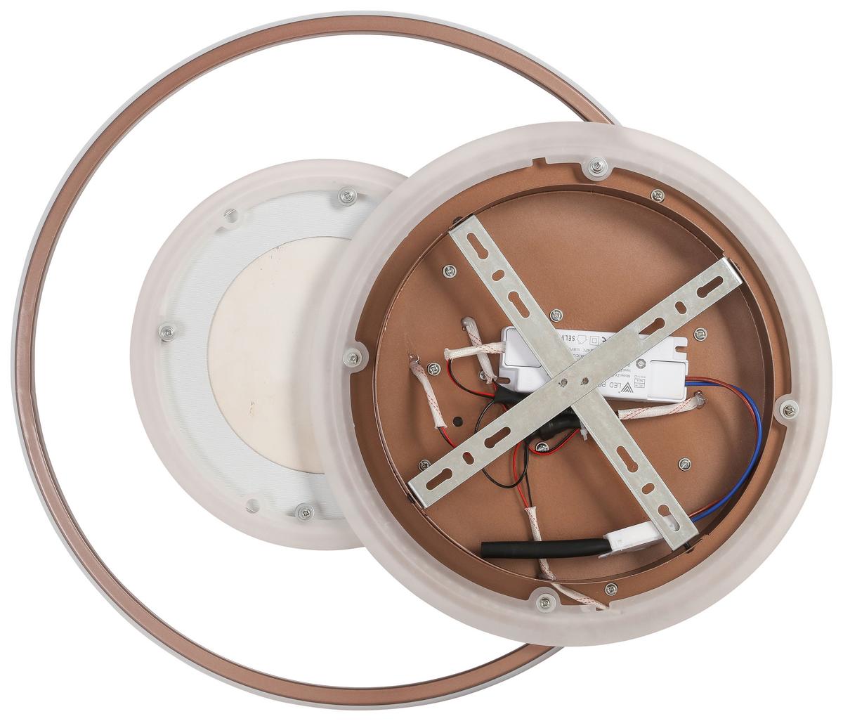 Stropní LED svítidlo Marlin - cappuccino, Moderní, kov/plast (50/42/5,5cm) - Premium Living