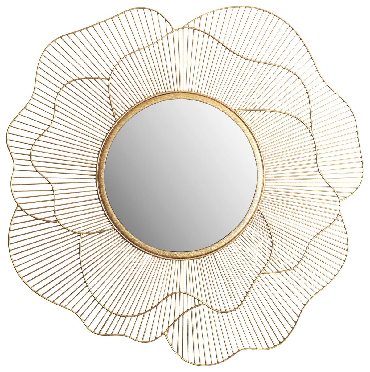 Wandspiegel Goldfarben B: 77 Cm - Goldfarben, Design, Glas/Metall (77/77/2,5cm) - MID.YOU