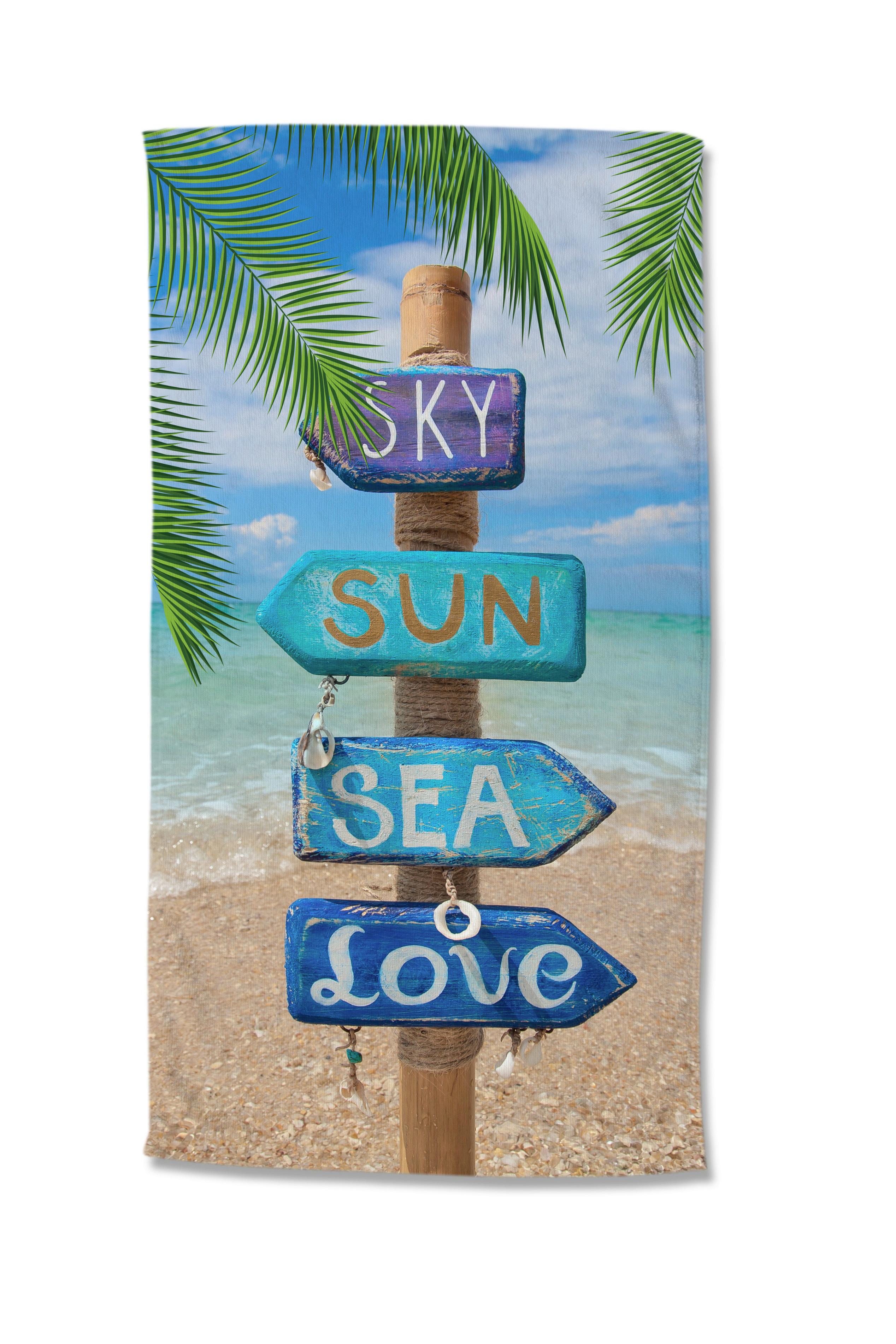 Strandtuch Happy Place Multicolor 100x180 cm