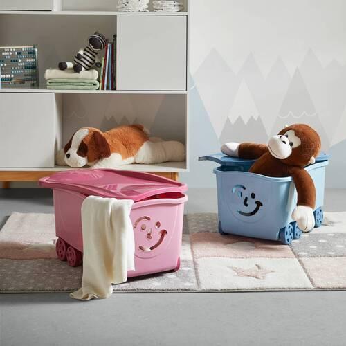 Box s vekom KIDS - svetlomodrá, Konventionell, plast (58/39/32cm) - Based