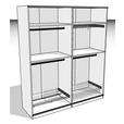 Schwebetürenschrank B: 182cm Ondega Weiß - Weiß, KONVENTIONELL, Holzwerkstoff (182/210/61cm) - Ondega