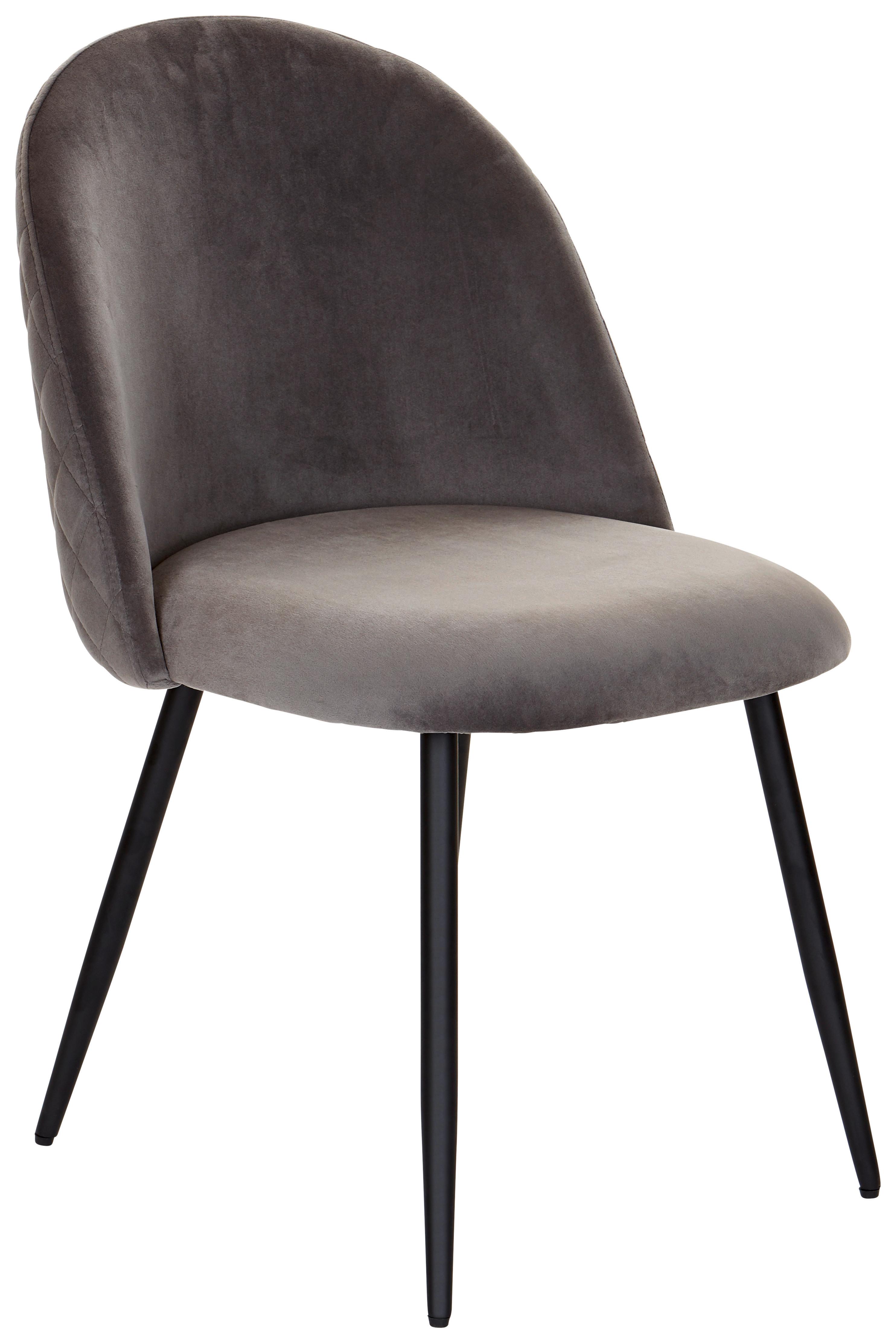 Jídelní Židle Torres Tmavě Šedá - černá/tmavě šedá, Moderní, kov/dřevo (51/79/58cm) - MID.YOU