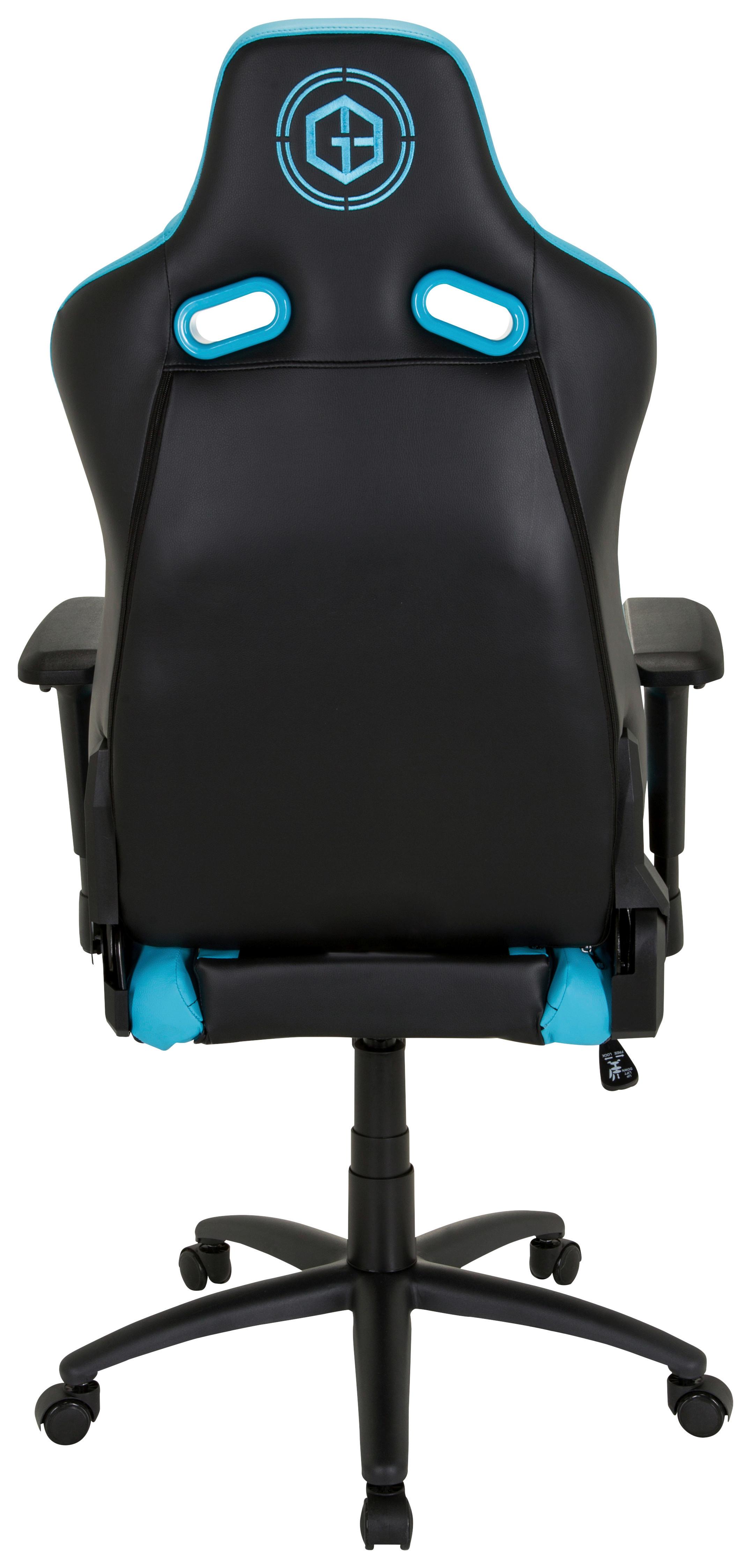 Gamingstuhl Gamebreaker Sx 04 Schwarz/türkis - Türkis/Schwarz, MODERN, Kunststoff/Textil (74/137/66cm) - MID.YOU