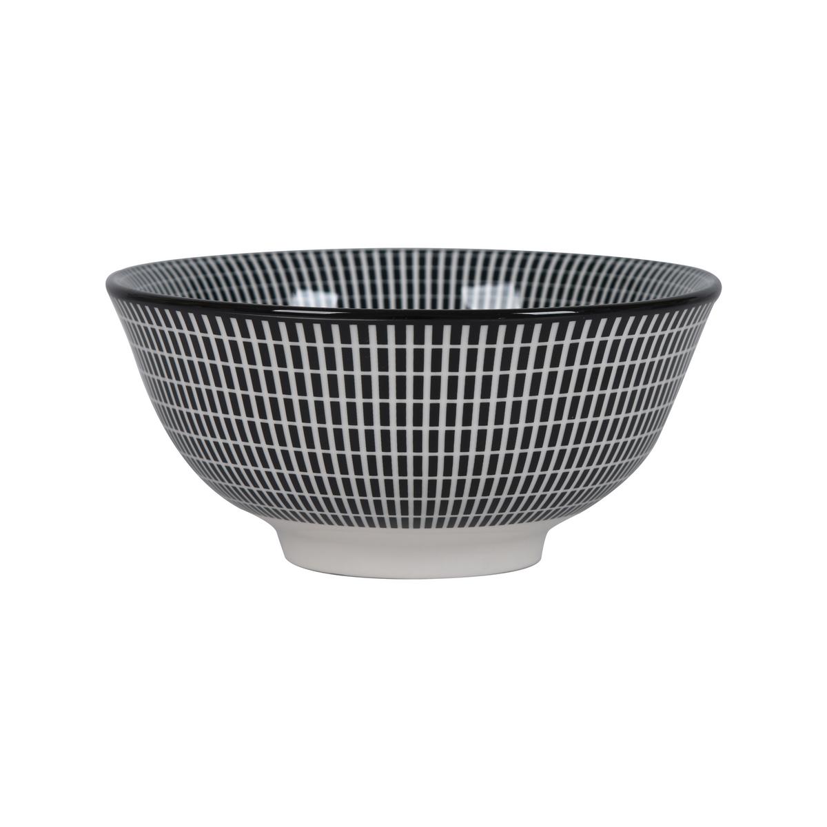 Miska na cerálie SHIVA - bílá/černá, Lifestyle, keramika (15,5/7cm) - Mömax