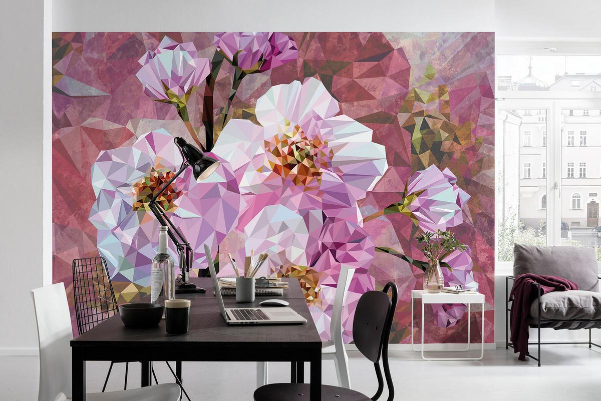 Vliestapete Blooming Gems - Natur (368/248cm)