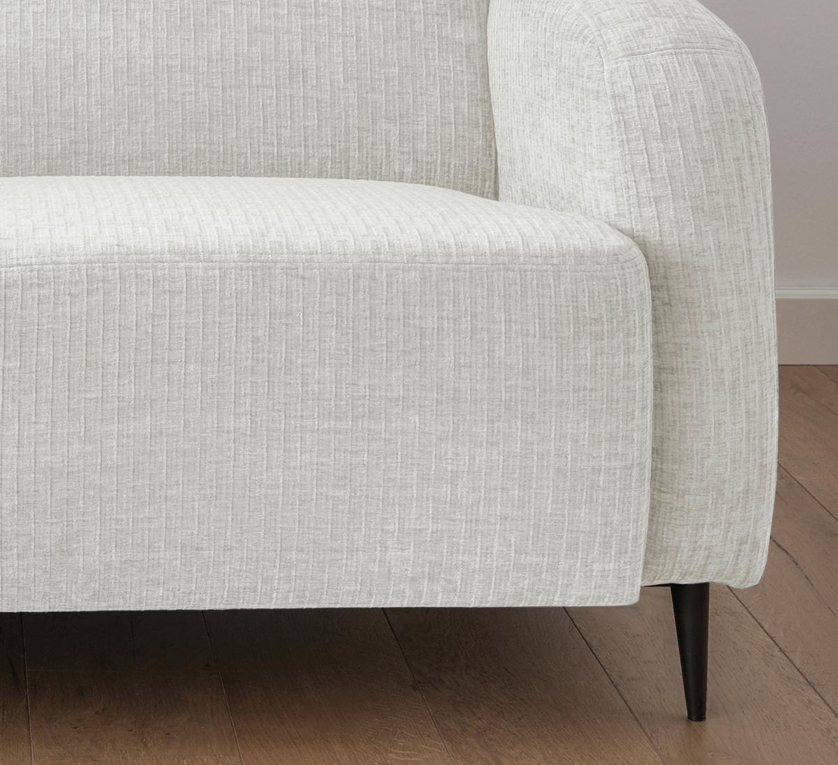 2-Sitzer-Sofa Marone Weiß B: 140cm - Schwarz/Weiß, MODERN, Textil (140/76/90cm) - Livetastic