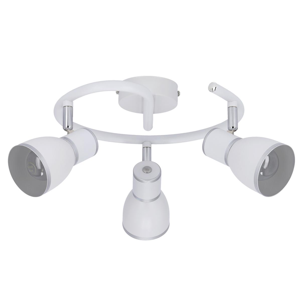 Deckenleuchte 98-63397 Fido - Chromfarben/Weiß, KONVENTIONELL, Metall (43/43/16cm)